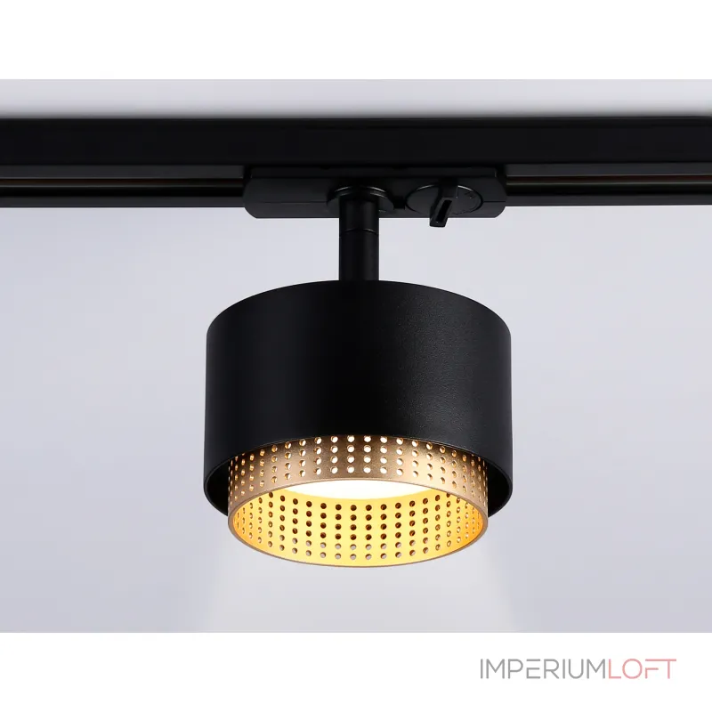Светильник трековый GL5381 BK/GD черный/золото GX53 max 12W D95*130 от NovaLamp