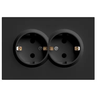 Розетка двойная без заземления и со шторкой без рамки Stekker RST16-5114-05 49856 Розетка двойная без заземления и со шторкой без рамки Stekker RST16-5114-05 49856