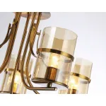 Подвесная люстра TR3222/5 GD/TI золото/янтарь E27*5 max 40W D540*300 от NovaLamp