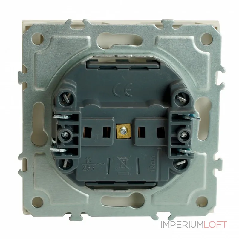 Розетка без заземления и со шторкой без рамки с крышкой Stekker RST16-5113-01 49878 Розетка без заземления и со шторкой без рамки с крышкой Stekker RST16-5113-01 49878