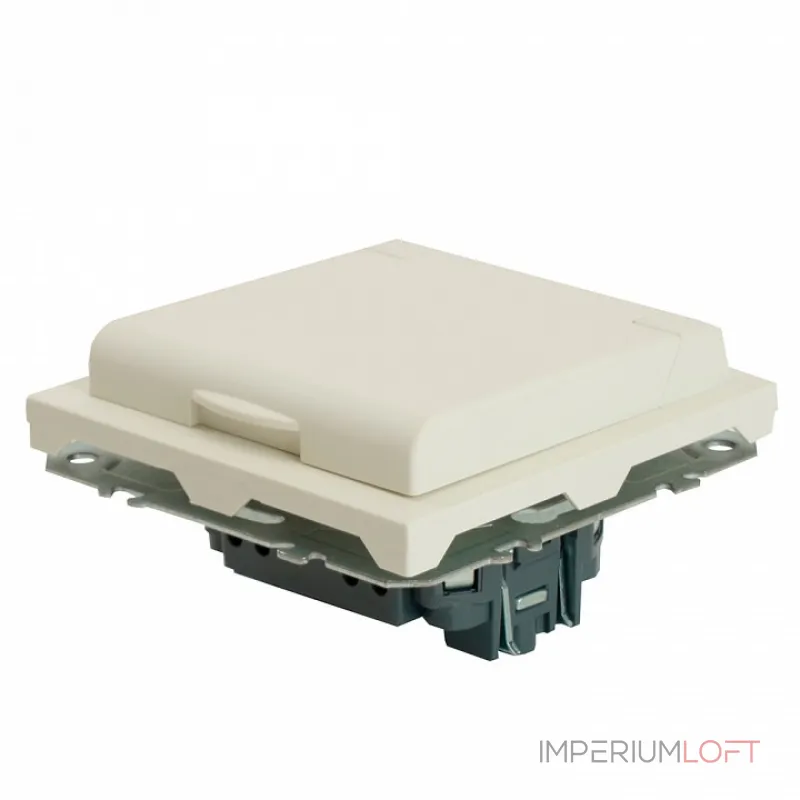 Розетка без заземления и со шторкой без рамки с крышкой Stekker RST16-5113-01 49878 Розетка без заземления и со шторкой без рамки с крышкой Stekker RST16-5113-01 49878