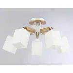 Подвесная люстра TR9518/5 WH/GD/FR белый/золото/белый матовый E27*5 max 40W D670*260 от NovaLamp