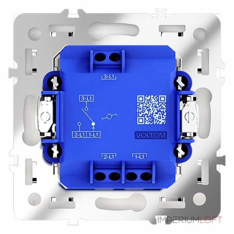Выключатель проходной одноклавишный без рамки Voltum S70 VLS010303 от ImperiumLoft