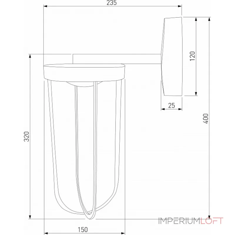 Светильник на штанге Elektrostandard Ritz Ritz (35183/D) черный
