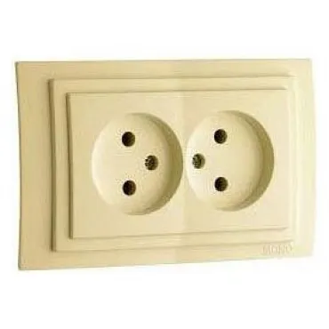 Розетка двойная Mono Electric Larissa 103-171705-121 Розетка двойная Mono Electric Larissa 103-171705-121