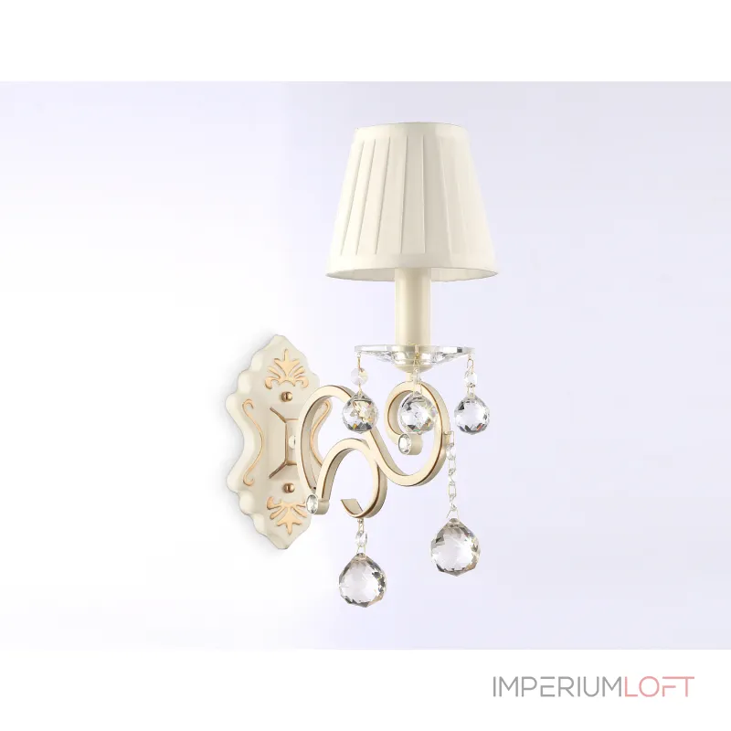 Настенный светильник с абажуром TR4562 BG/GD бежевый/золото E14 max 40W 385*130*250 от NovaLamp