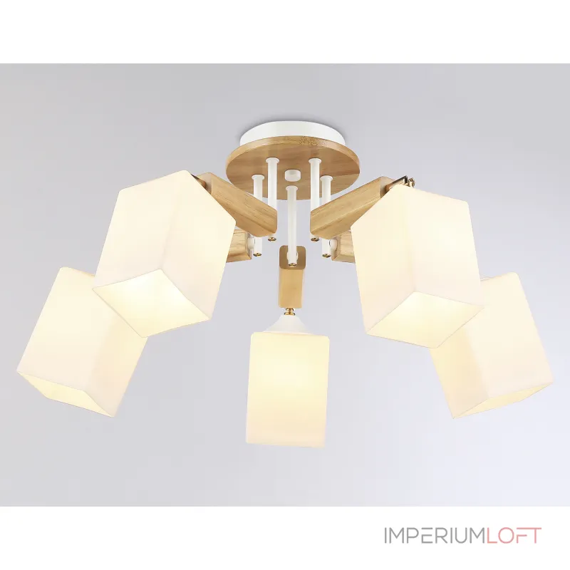 Подвесная люстра TR9518/5 WH/GD/FR белый/золото/белый матовый E27*5 max 40W D670*260 от NovaLamp Подвесная люстра TR9518/5 WH/GD/FR белый/золото/белый матовый E27*5 max 40W D670*260 от NovaLamp