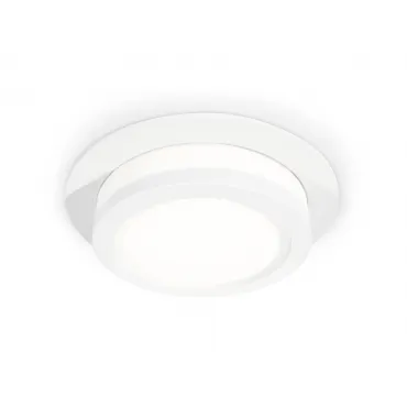 Комплект встраиваемого светильника XC8050017 SWH/FR белый песок/белый матовый GX53 (C8050, N8412)