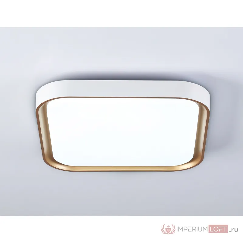Потолочный светодиодный светильник FZ1253 WH/GD белый/золото 18W 5000K 250*250*60 (Без ПДУ) от NovaLamp