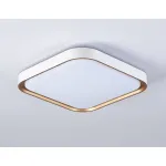 Потолочный светодиодный светильник FZ1253 WH/GD белый/золото 18W 5000K 250*250*60 (Без ПДУ) от NovaLamp