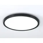 Потолочный светодиодный светильник FZ3055 BK черный IP44 33W+10W 6400+6400К D375*40 (Без ПДУ) от NovaLamp