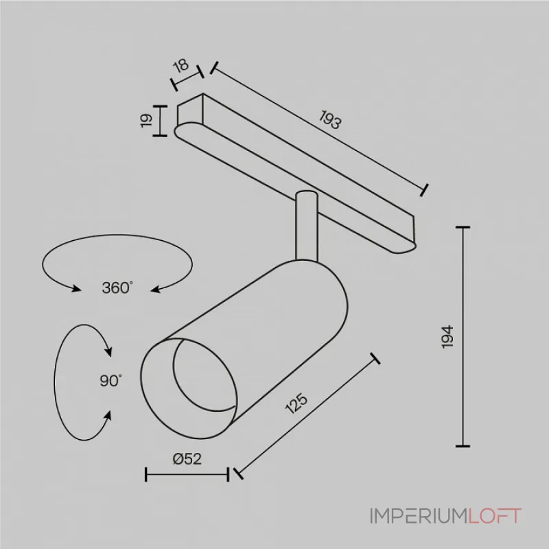 Трековый светильник Focus LED TR032-2-12W4K-M-BW Трековый светильник Focus LED TR032-2-12W4K-M-BW