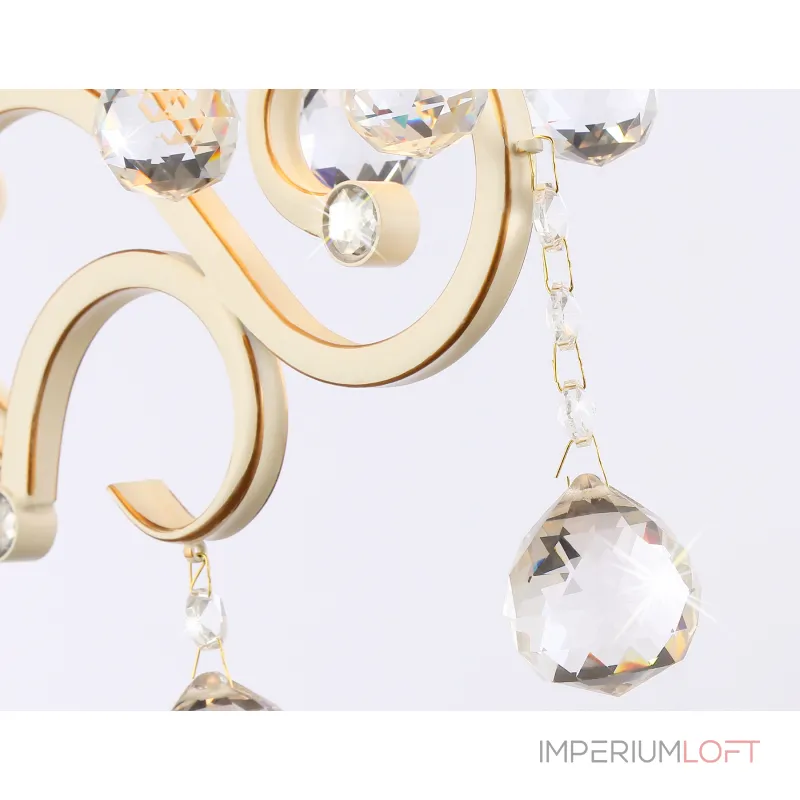 Настенный светильник с абажуром TR4562 BG/GD бежевый/золото E14 max 40W 385*130*250 от NovaLamp