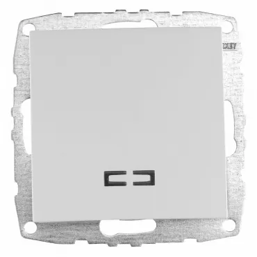 Выключатель одноклавишный с подсветкой без рамки Mono Electric Despina / Larissa 500-001925-101