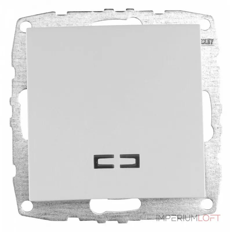 Выключатель одноклавишный с подсветкой без рамки Mono Electric Despina / Larissa 500-001925-101