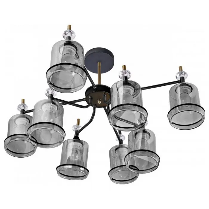 Люстра на штанге Imex MD.4890 MD.4890-8-S COFFEE+FGD от ImperiumLoft