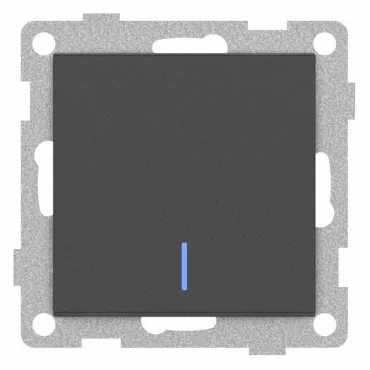 Выключатель сенсорый одноклавишный с подсветкой без рамки Gusi Electric UGRA С11В18-010