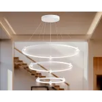 Светильник подвесной светодиодный FL5511/3+9 WH белый 90W 3000K/4200K/6400K D800/600/400*1300 (без ПДУ) от NovaLamp