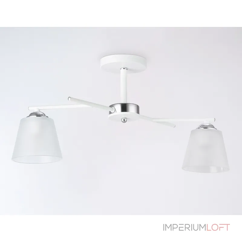 Светильник подвесной TR303201/2 WH/CH/FR белый/хром/белый матовый E27*2 max 60W 470*370*260 от NovaLamp Светильник подвесной TR303201/2 WH/CH/FR белый/хром/белый матовый E27*2 max 60W 470*370*260 от NovaLamp