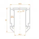 Профиль встраиваемый Wolta WAP-WML-TR2/01B