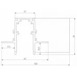 Соединитель угловой L-образный для треков встраиваемых Elektrostandard Slim Magnetic a067500