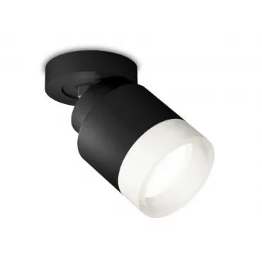 Комплект накладного поворотного светильника с акрилом XM8111001 SBK/FR черный песок/белый матовый GX53 (A2229, A2106, C8111, N8401) от NovaLamp