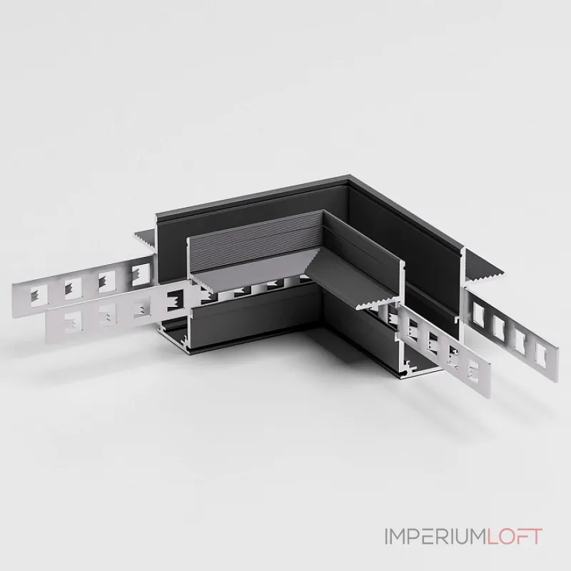Соединитель угловой L-образный для треков встраиваемых Elektrostandard Slim Magnetic a067500 Соединитель угловой L-образный для треков встраиваемых Elektrostandard Slim Magnetic a067500