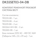 Комплект трековый Denkirs Belty SET DK55SET03-04-DB от ImperiumLoft