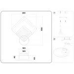 Настенный светодиодный светильник FA4284 WH белый 14W 260*300*60 от NovaLamp