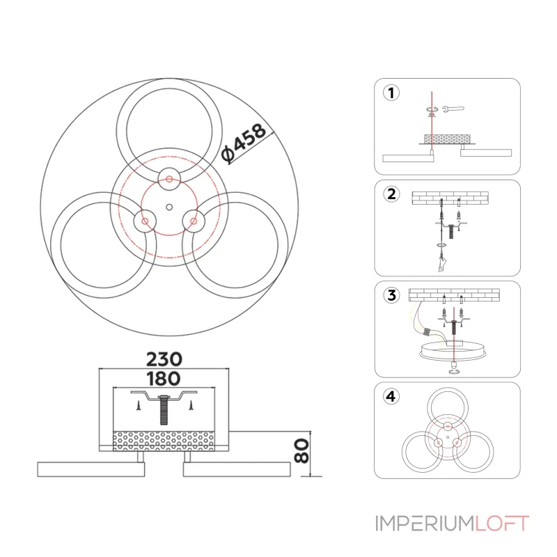Светильник светодиодный потолочный FA3838/3 WH белый 42W 3000K-6400K+RGB D458*80 (ПДУ РАДИО 2.4G) от NovaLamp