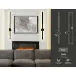 Настенный светодиодный светильник FL5202 SBK черный песок LED 3000K 8W 600*60*100 от NovaLamp