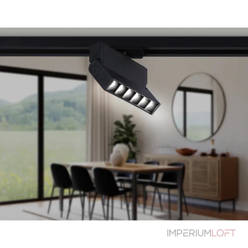Светильник светодиодный трековый GL6813 BK черный LED 6W 3000K 24° 115*22*87 от NovaLamp