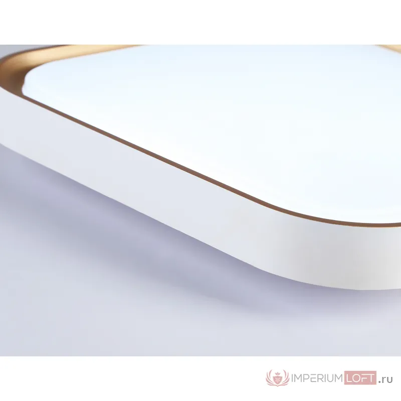 Потолочный светодиодный светильник FZ1253 WH/GD белый/золото 18W 5000K 250*250*60 (Без ПДУ) от NovaLamp