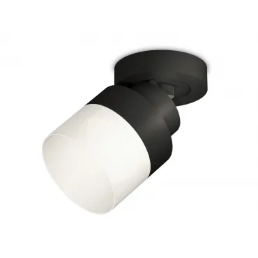 Комплект накладного поворотного светильника с акрилом XM8102021 SBK/FR черный песок/белый матовый GX53 (A2229, A2106, C8102, N8402) от NovaLamp