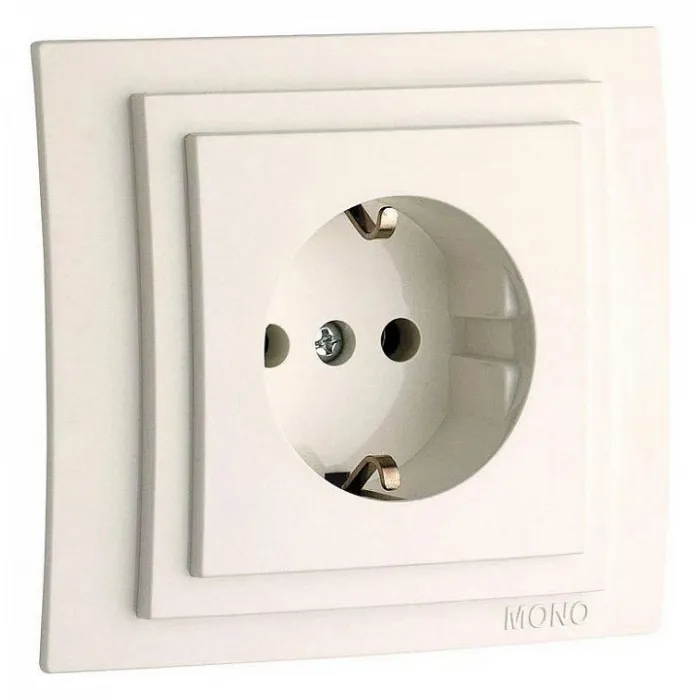 Розетка с заземлением Mono Electric Larissa 103-010121-117 от ImperiumLoft