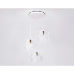 Подвесной светильник в стиле лофт TR8426/3 WH/GD белый/золото E14/3 max 40W D510*1000 от NovaLamp