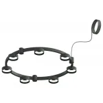 Корпус светильника Techno Ring подвесной для насадок Ø85мм C9238/7 SBK черный песок D635*70.5mm GX53/7 от NovaLamp