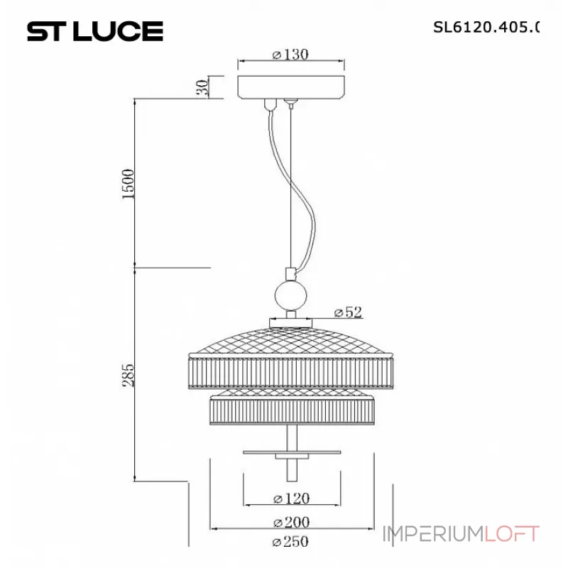 Подвесная люстра ST-Luce Oriental SL6122.303.01