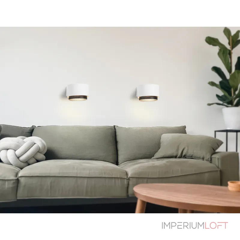 Светильник настенный TN71296 WH/BK белый/черный GX53 max 12W 95*62*120 от NovaLamp