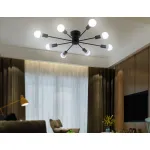 Потолочный светильник в стиле лофт TR80411/8 BK черный E27/8 max 60W D950*150 от NovaLamp