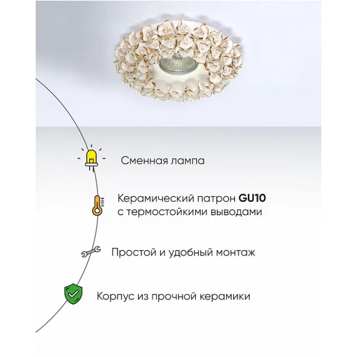 Встраиваемый светильник Abrasax 014 014-WHG от ImperiumLoft