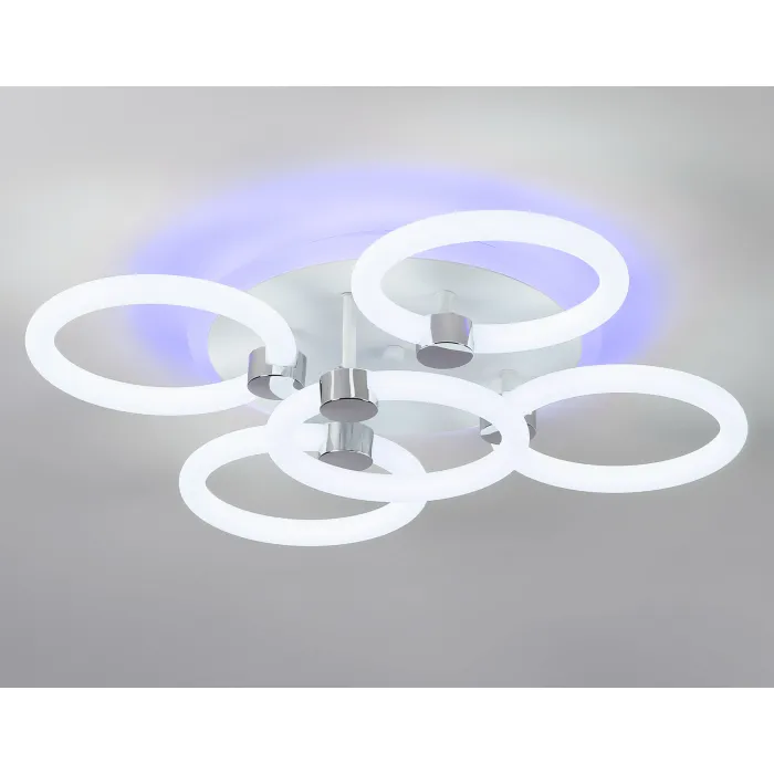 Светильник светодиодный потолочный FA3841/4+1 WH белый 70W 3000K-6400K+RGB D538*115 (ПДУ РАДИО 2.4G) от NovaLamp