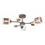 Светильник подвесной TR303323/5 WH/GD/CL/FR белый/золото/прозрачный/белый матовый E27*5 max 60W D620*200 от NovaLamp