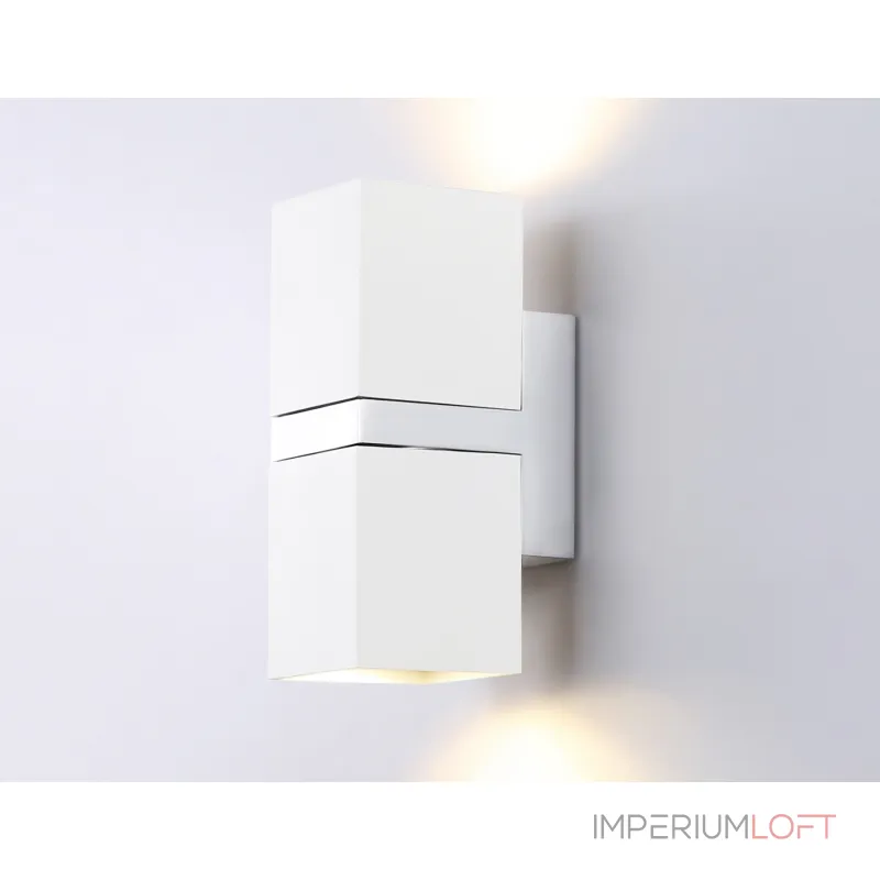 Настенный светильник FW245/2 WH/CH белый/хром GU10*2 max 12W 155*61*80 от NovaLamp