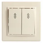 Выключатель двухклавишный Stekker Эрна 39920 от ImperiumLoft