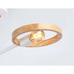 Подвесной светильник со сменной лампой TR8243/2 WH/LWD белый/светлое дерево E27/2 max 40W 590*165*220 от NovaLamp