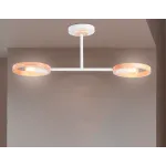 Подвесной светильник со сменной лампой TR8243/2 WH/LWD белый/светлое дерево E27/2 max 40W 590*165*220 от NovaLamp
