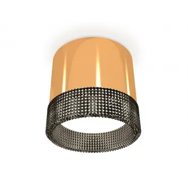 Комплект накладного светильника с композитным хрусталем XS8121021 PYG/BK золото желтое полированное/тонированный GX53 (C8121, N8484)