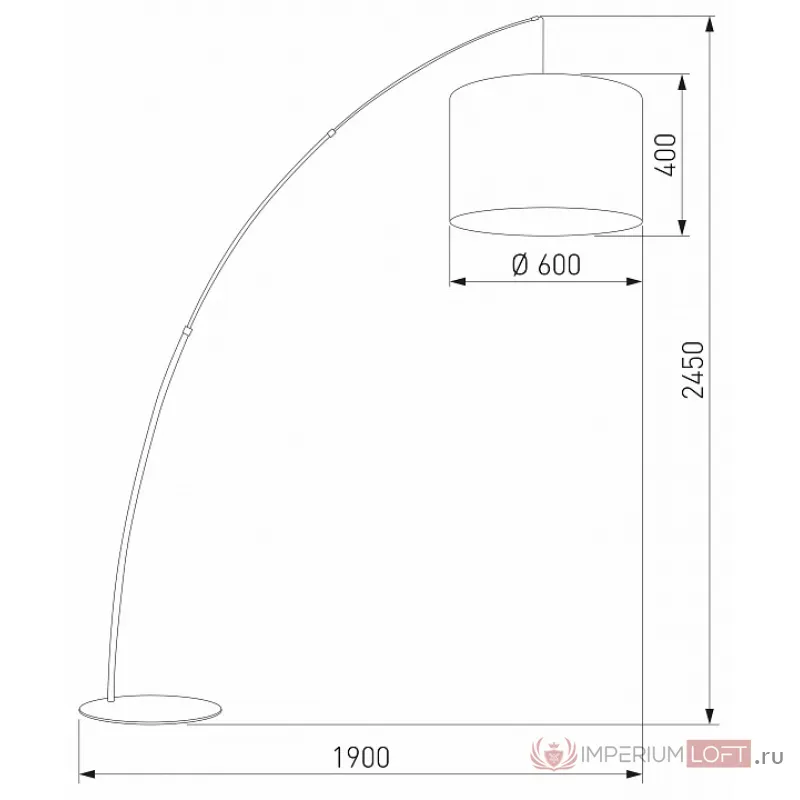 Торшер с подсветкой TK Lighting Moby 6097 Moby от ImperiumLoft