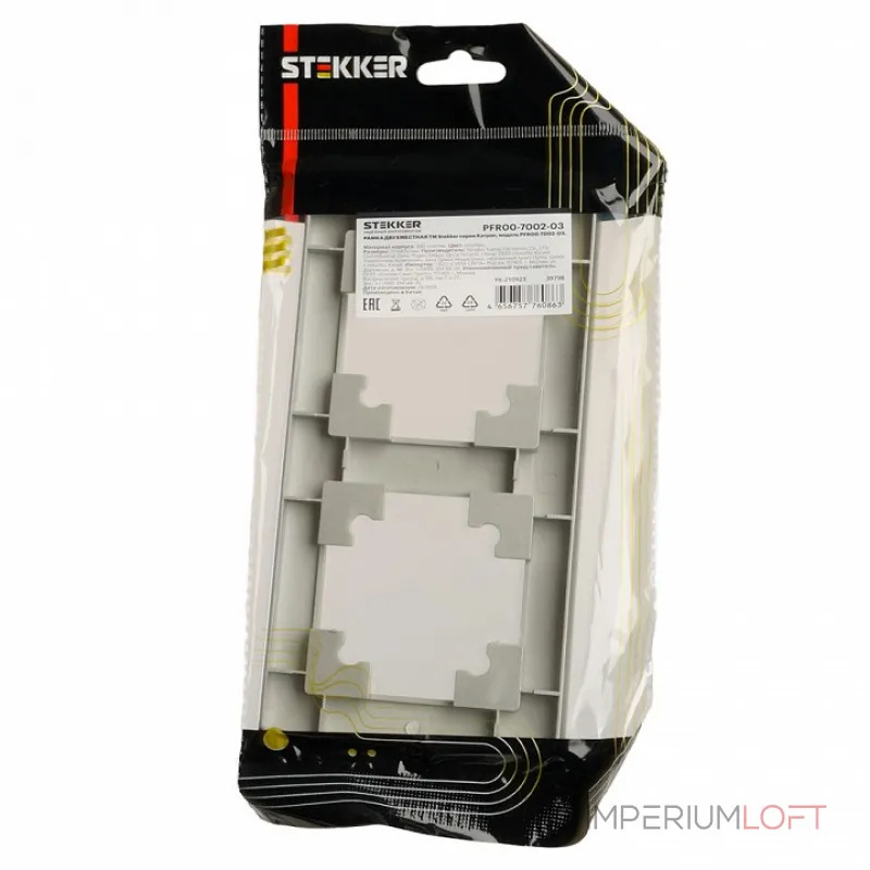 Рамка на 2 поста Stekker PFR00-7002-03 39798 Рамка на 2 поста Stekker PFR00-7002-03 39798